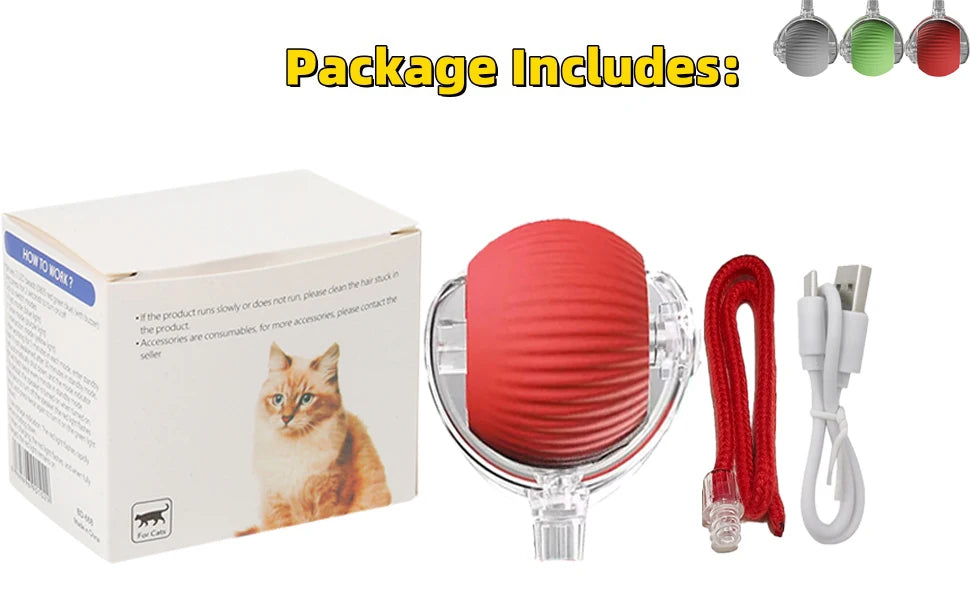 Rechargeable Smart Cat Ball Toy