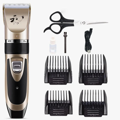 Rechargeable Pet Grooming Clippers – Quiet & Easy Home Grooming