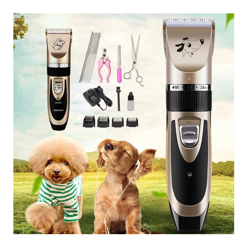 Rechargeable Pet Grooming Clippers – Quiet & Easy Home Grooming