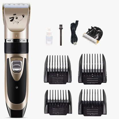 Rechargeable Pet Grooming Clippers – Quiet & Easy Home Grooming