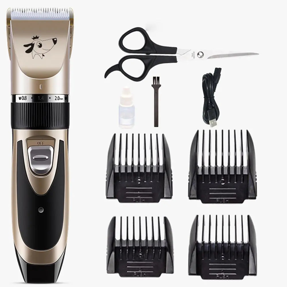 Rechargeable Pet Grooming Clippers – Quiet & Easy Home Grooming