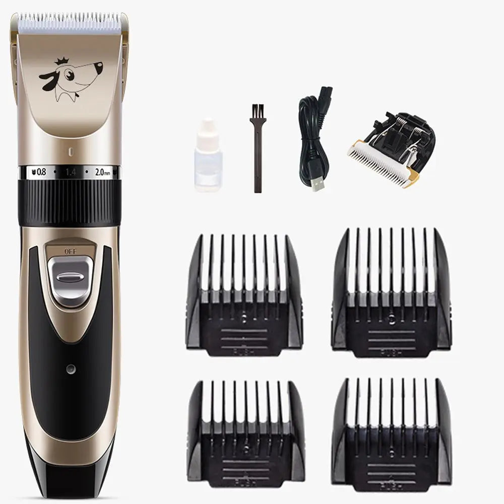 Rechargeable Pet Grooming Clippers – Quiet & Easy Home Grooming