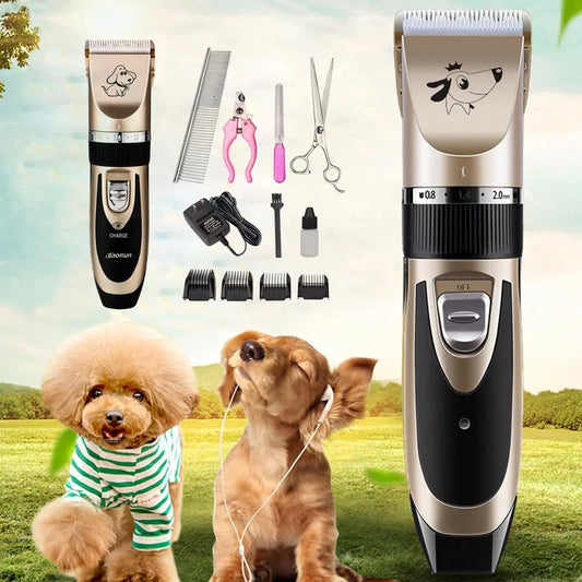 Rechargeable Pet Grooming Clippers – Quiet & Easy Home Grooming