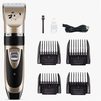Rechargeable Pet Grooming Clippers – Quiet & Easy Home Grooming