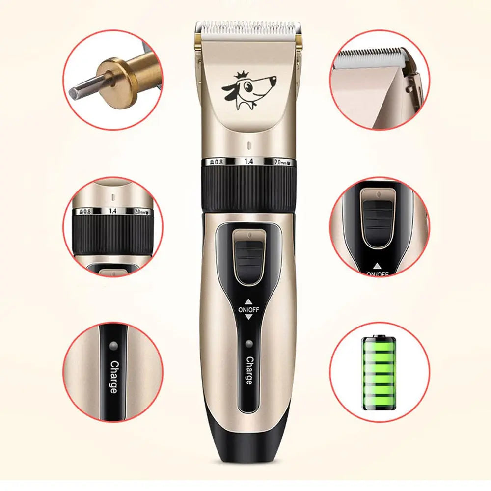 Rechargeable Pet Grooming Clippers – Quiet & Easy Home Grooming
