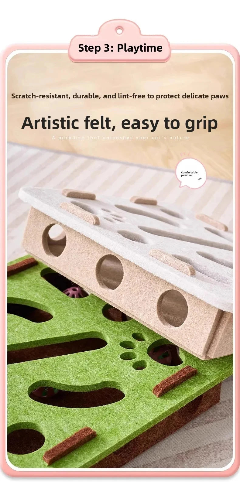 Indoor Cat Puzzle Play Box