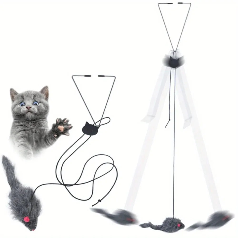 Door Hanging Cat Teaser Toy