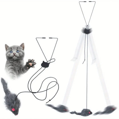 Door Hanging Cat Teaser Toy