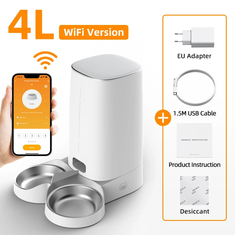 ROJECO Smart WiFi Pet Feeder