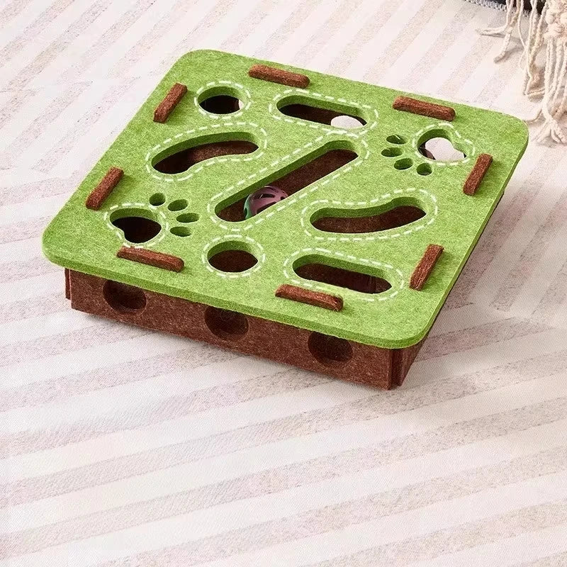 Indoor Cat Puzzle Play Box