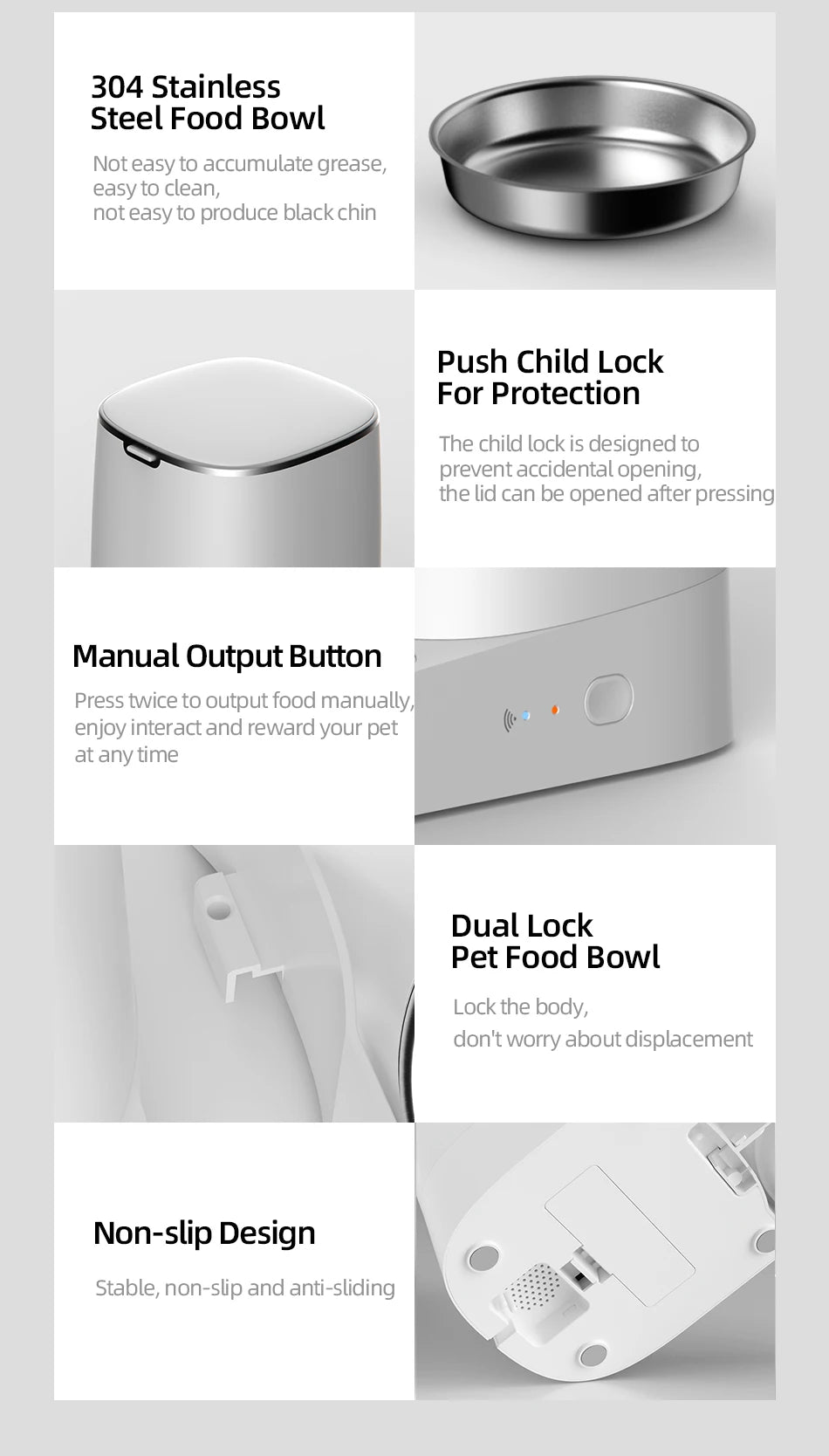 ROJECO Smart WiFi Pet Feeder