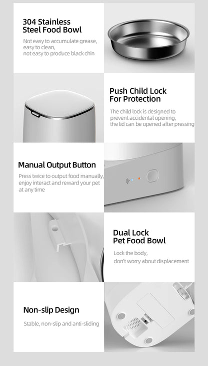 ROJECO Smart WiFi Pet Feeder