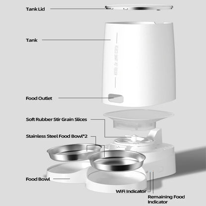 ROJECO Smart WiFi Pet Feeder