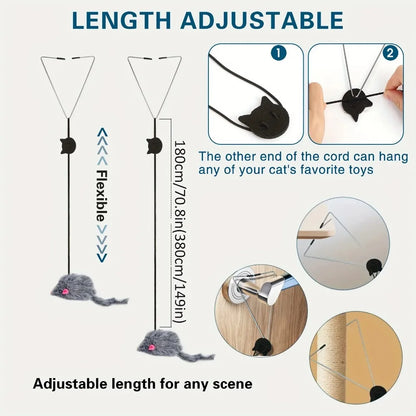 Door Hanging Cat Teaser Toy