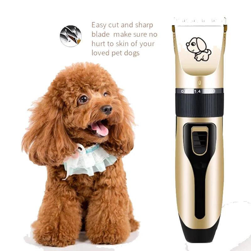 Rechargeable Pet Grooming Clippers – Quiet & Easy Home Grooming