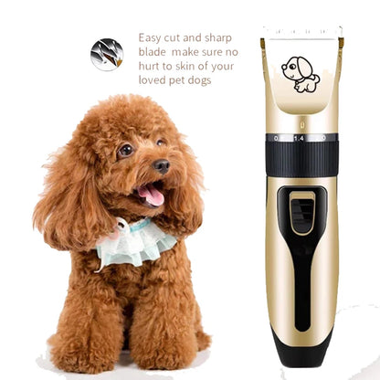 Rechargeable Pet Grooming Clippers – Quiet & Easy Home Grooming