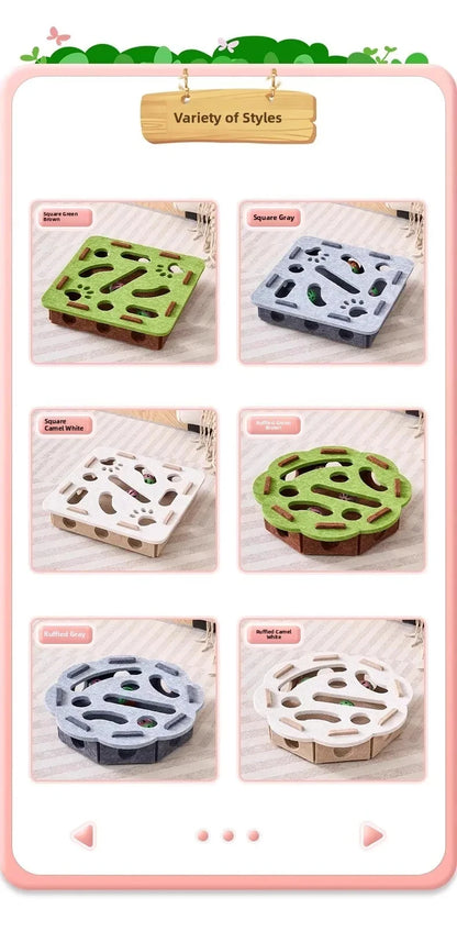 Indoor Cat Puzzle Play Box