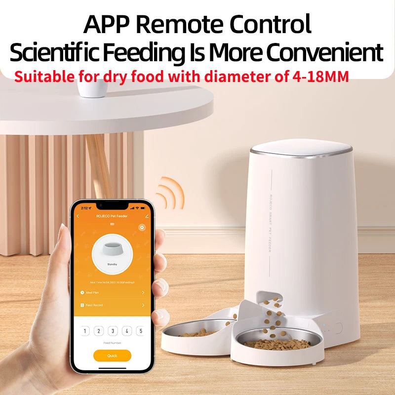 ROJECO Smart WiFi Pet Feeder