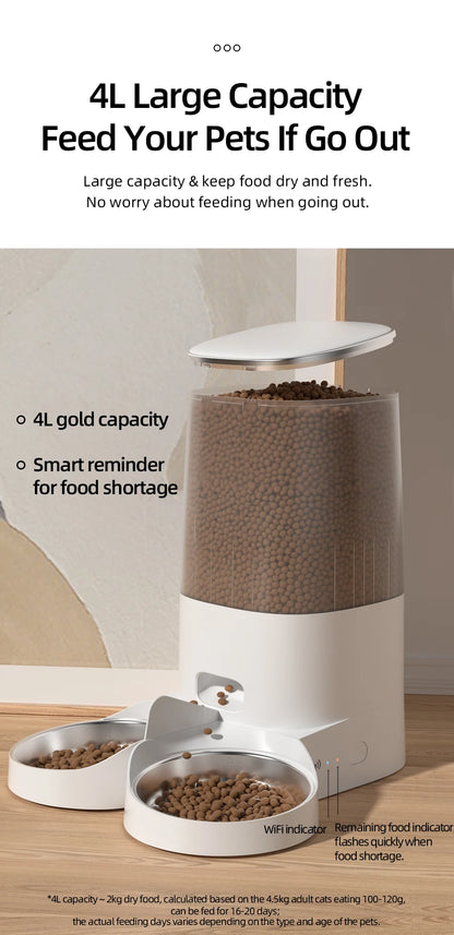 ROJECO Smart WiFi Pet Feeder