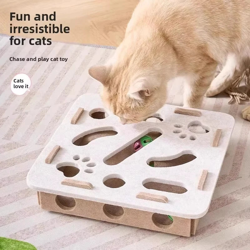 Indoor Cat Puzzle Play Box